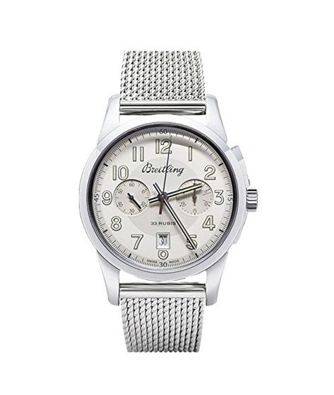 iShopping - Breitling Transocean Chronograph 1915 Men's Watch Silver (AB141112/G799-154A)