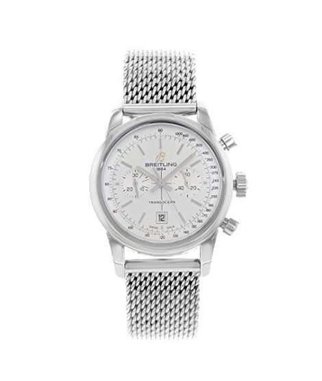 iShopping - Breitling Transocean Chronograph Men's Watch Silver (A4131012/G757-171A)