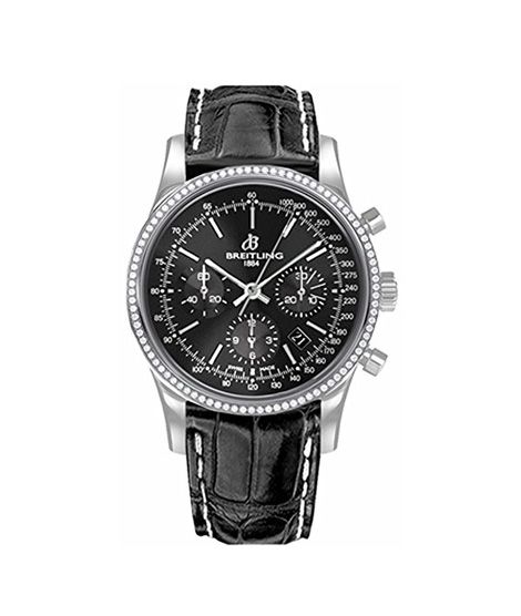 iShopping - Breitling Transocean Men's Watch Black (AB015253/BA99-743P)