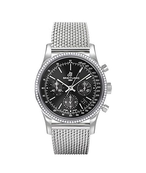 iShopping - Breitling Transocean Men's Watch Silver (AB015253/BA99-154A)