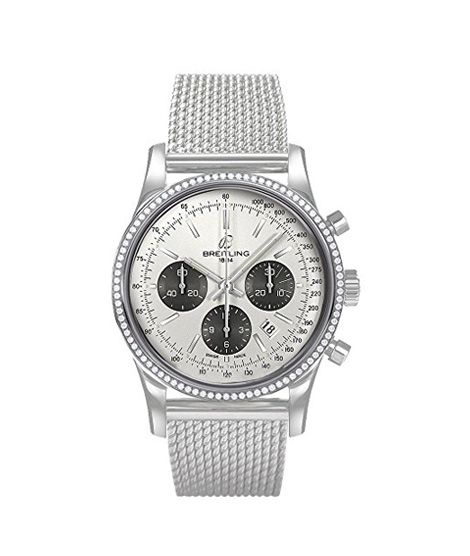 iShopping - Breitling Transocean Men's Watch Silver (AB015253/G724-154A)
