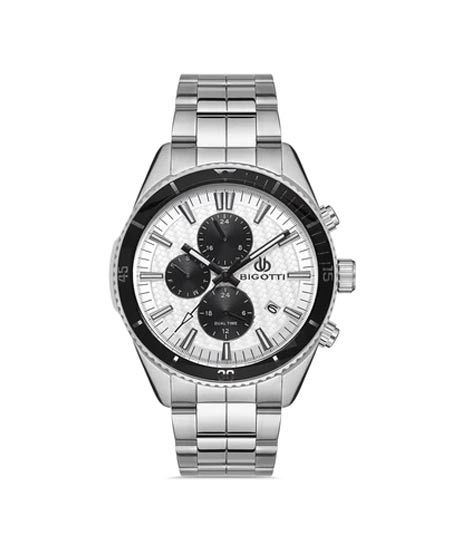 iShopping - Bigotti Stainless Steel Men's Watch Silver (BG.1.10337-1)