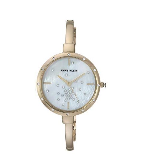 iShopping - Anne Klein Swarovski Crystal Watch For Women Gold (AK/3274GBST)