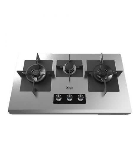 iShopping - Xpert 3 Burners Steel Gas Hob (XST-3-818)