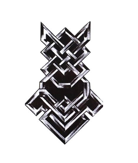 iShopping - G-Mart Black Celtic Totem Temporary Tattoo Sticker