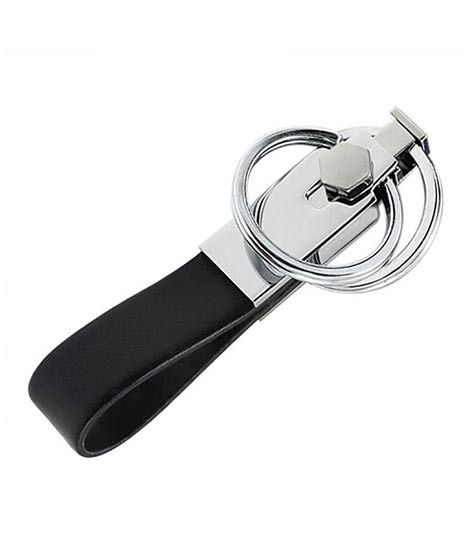 iShopping - G-Mart Double Ring Leather Metal Key Chain