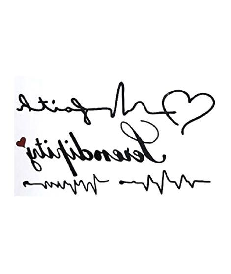 iShopping - G-Mart Love Heartbeat Wave Temporary Tattoo Sticker