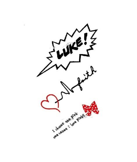 iShopping - G-Mart English Letter Temporary Tattoo Sticker 