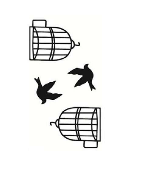 iShopping - G-Mart Bird Cage Temporary Tattoo Sticker