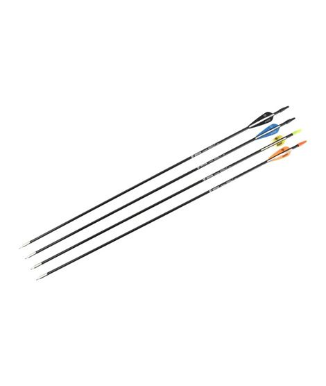 iShopping - Musen 5mm Recreational Fiberglass Sleeve Tip Archery Arrows (MSBJ-7001) - 29" Spine 700-Yellow & White-12 Pcs