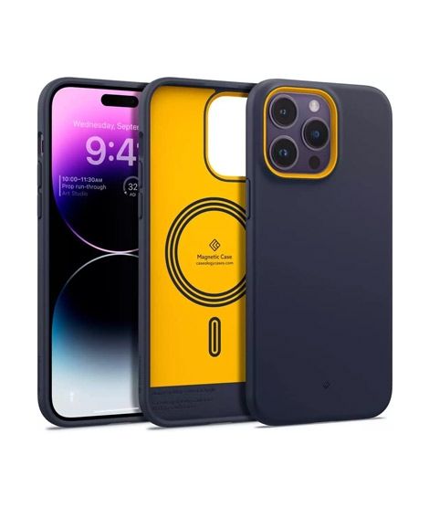 iShopping - Caseology NanoPop Silicone Cover Case For iPhone 14 Pro Max Blueberry Navy (ACS04866)