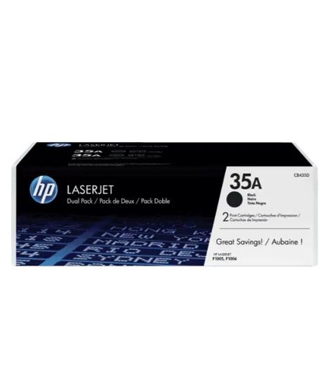 iShopping - HP LaserJet 35A Cartridge Toner Black (Pack Of 2) - CB435AD