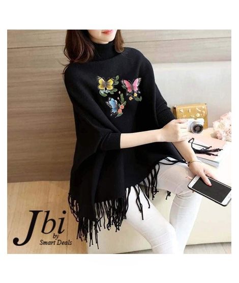 iShopping - Charming Closet Butterfly Printed Top For Women Black