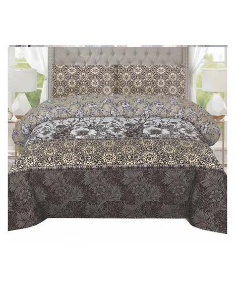 iShopping - Chenab Collection Double Size Bed Sheet (786-442)