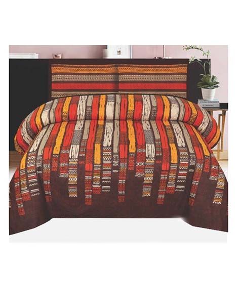 iShopping - Chenab Collection Double Size Bed Sheet (786-450)