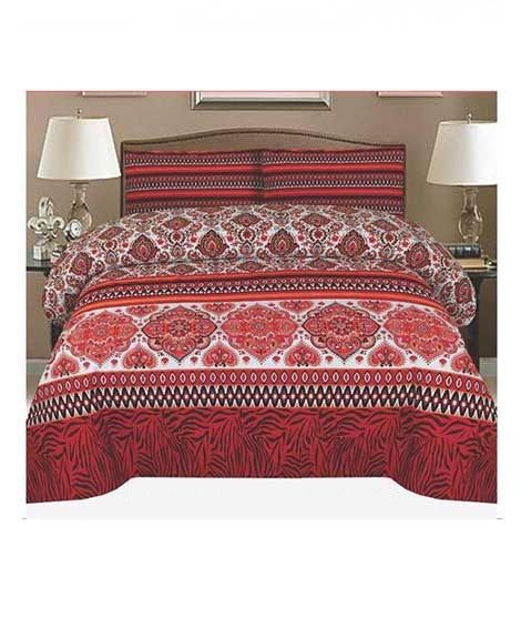 iShopping - Chenab Collection Double Size Bed Sheet (811)