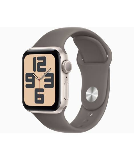 iShopping - Apple Watch SE 2023 Starlight Aluminum Case With Sport Band-Clay-GPS-40mm