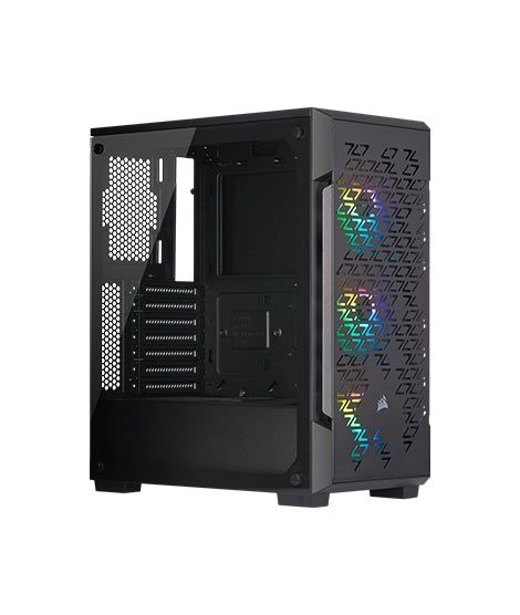 iShopping - Corsair iCUE 220T RGB Mid-Tower Computer Case Black (CC-9011173-WW)
