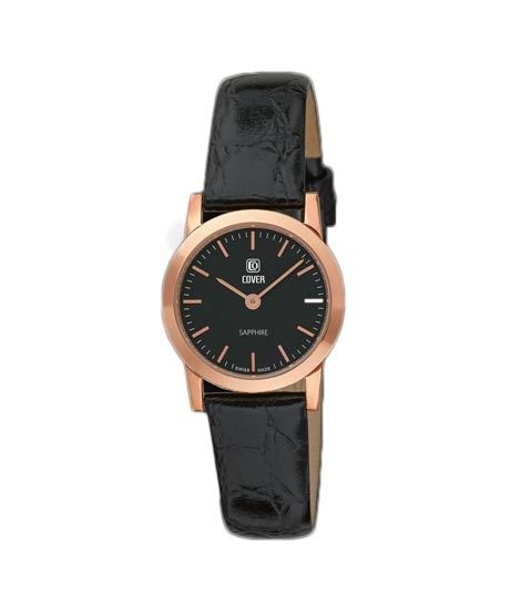 iShopping - Cover Swiss Made Leather Women's Watch Black (CO125.30)