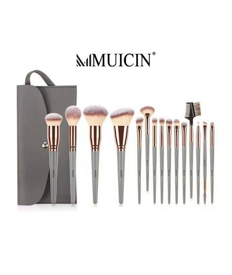 iShopping - Muicin Black & Silver Makeup Brush Collection - 13 Pc Set
