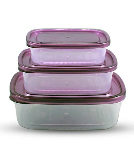 iShopping - Appolio Crisper Food Container Pack Of 3-Purple