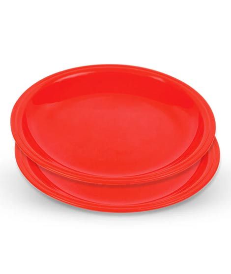 iShopping - Appollo Saga Plate Large (Pack Of 2) -Red