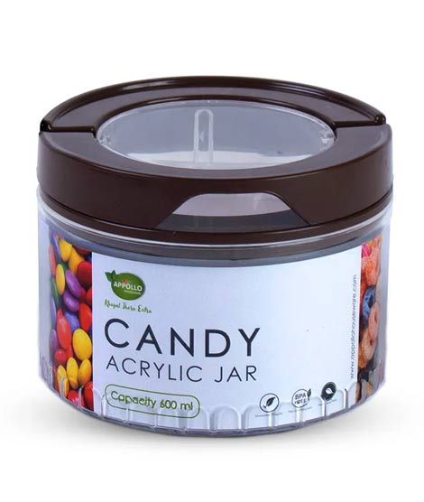 iShopping - Appollo Candy Acrtlic Jar Small 600ml-Brown