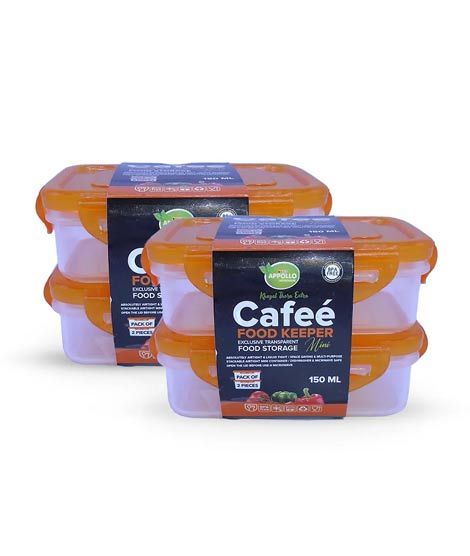 iShopping - Appollo Cafee Food Keeper (Pack Of 4) -Orange