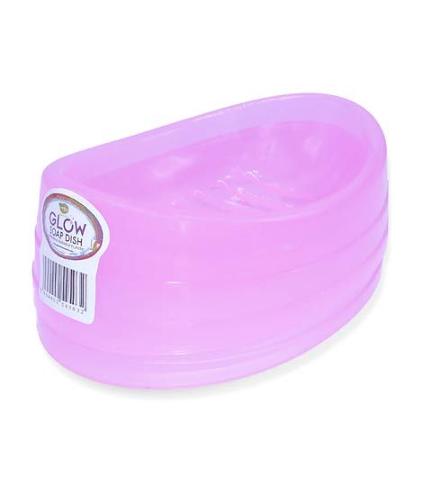 iShopping - Appollo Glow Bath Soap Dish (Pack Of 2)-Pink