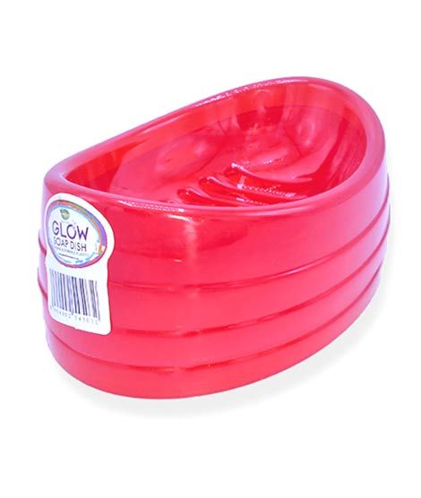 iShopping - Appollo Glow Bath Soap Dish (Pack Of 2)-Red