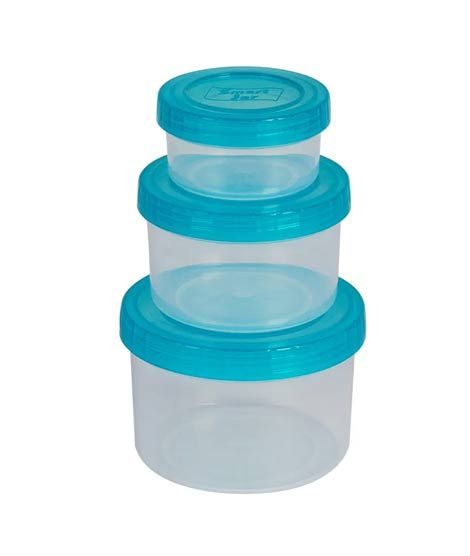 iShopping - Appollo Smart Mini Jar (Pack Of 3)-Light Blue