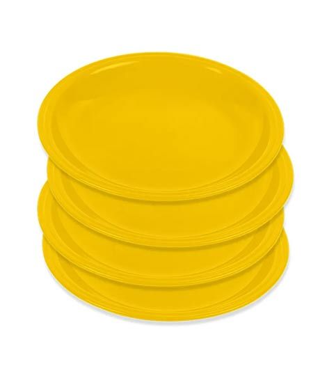 iShopping - Appollo Saga Plate Small (Pack Of 4)-Yellow