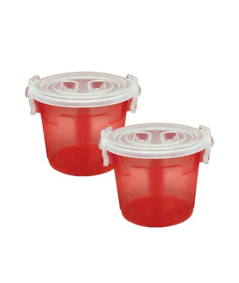 iShopping - Appollo Handy Food Storage Container Small (Pack Of 2)-Red