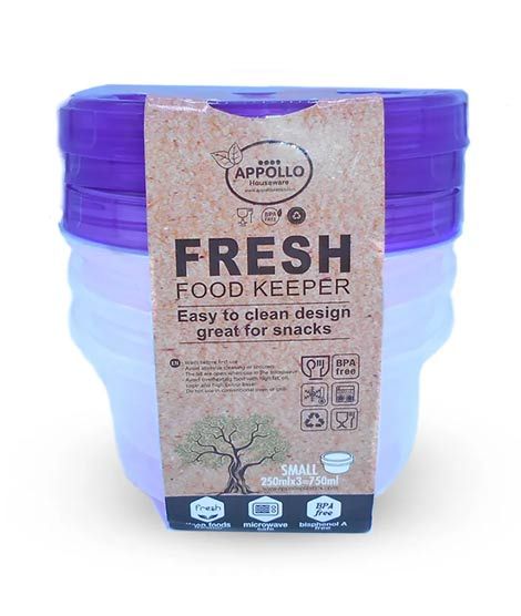 iShopping - Appollo Fresh Food Container Small (Pack Of 6)