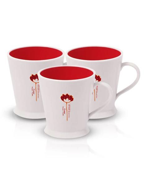 iShopping - Appollo Flower Mug (Pack Of 3)