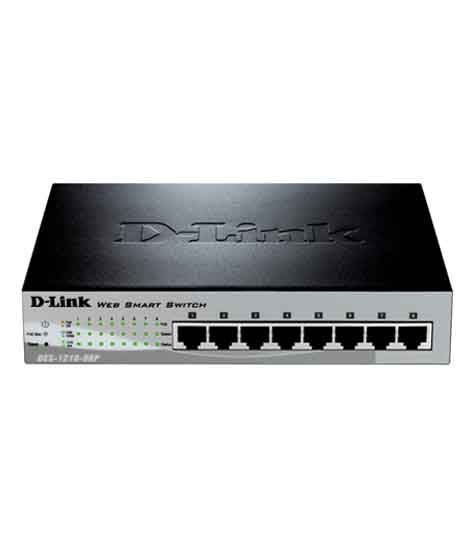 iShopping - D-Link 8-Port 10/100 Fast Ethernet Switch With PoE (DES-1210-08P)