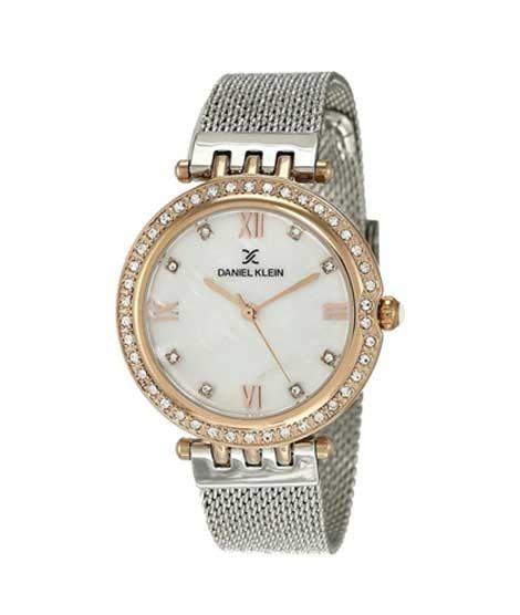 iShopping - Daniel Klein Analog Watch For Women Silver (DK12078-4)