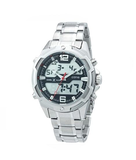 iShopping - Daniel Klein Digital Analogue Men's Watch Silver (DK112355-2)