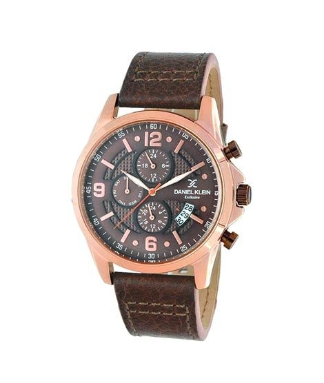 iShopping - Daniel Klein Gents Chronograph Men's Watch Brown (DK11601-5)