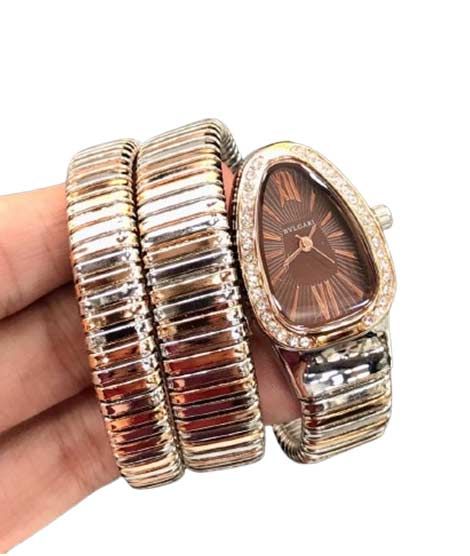 iShopping - Charming Closet Snake Style Chain Women Watch-Dark Brown