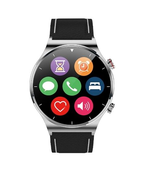 iShopping - Blulory Glifo G6 Pro Smartwatch Leather Black