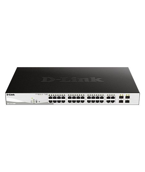 iShopping - D-Link 28-Port Gigabit Smart Managed PoE Switch (DGS-1210-28MP)
