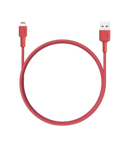 iShopping - Aukey MFi USB-A To Lightning Cable 2m Red (CB-BAL4)