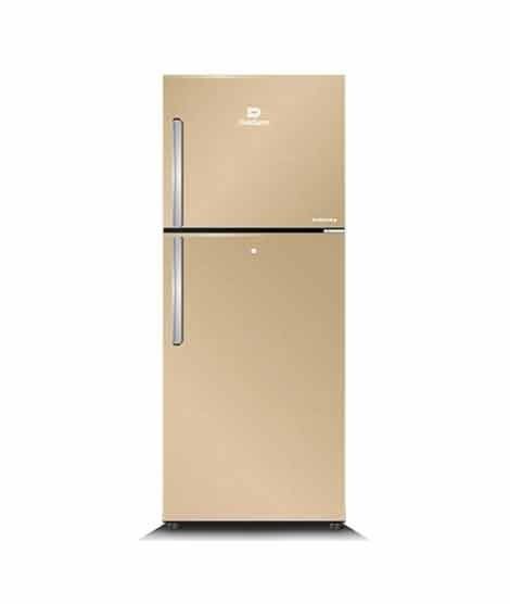 iShopping - Dawlance Chrome+ Freezer-On-Top Refrigerator 11.5 Cu Ft Hairline Golden (9173-WB)