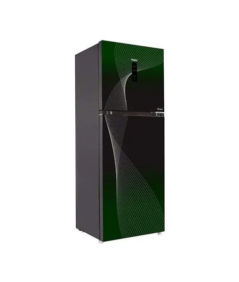 iShopping - Haier Digital Inverter Glass Door Freezer-on-top Refrigerator 12 Cu Ft (HRF-346IF)-Green