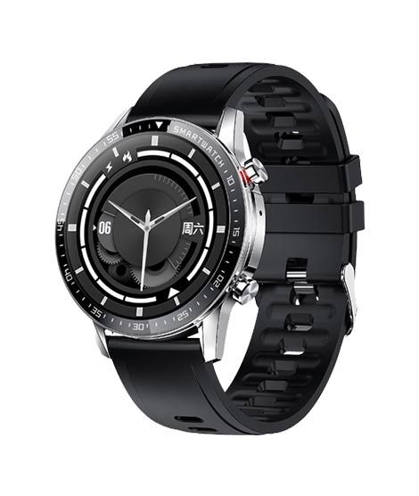 iShopping - Yolo Fortuner Smart Watch Silver with Charcoal Black