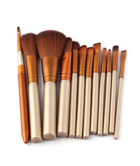 iShopping - ShopEasy Aluminium Box Makeup Brushes Set - 12Pcs