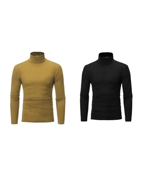 iShopping - ShopEasy Winter Warm Long Sleeve Neck Pullover - Pack Of 2