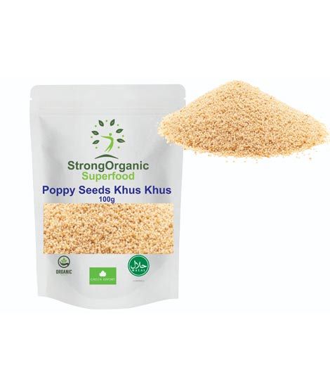 iShopping - Organic Superfoods White Poppy Seeds Khus Khus - 100gm
