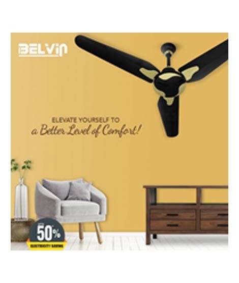 iShopping - Belvin Magnum Platinum Ceiling Fan - Black